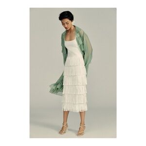 Endless Rose Tiered Fringe Knit Dress NWOT